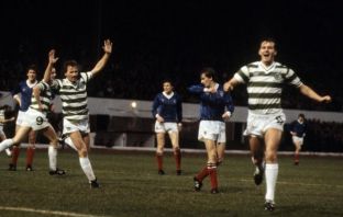 Charlie Nicholas scores