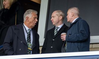 Peter Lawwell, Michael Nicholson and Chris McKay