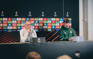 Martin O'Neill and Kasper Schmeichel