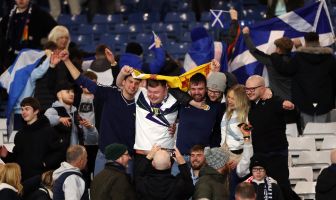 Scotland Fans celebrate
