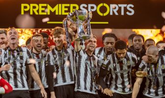 St Mirren celebrate