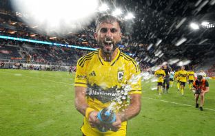 Diego Rossi of Columbus Crew celebrates