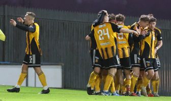 Auchinleck Talbot's players celebrate