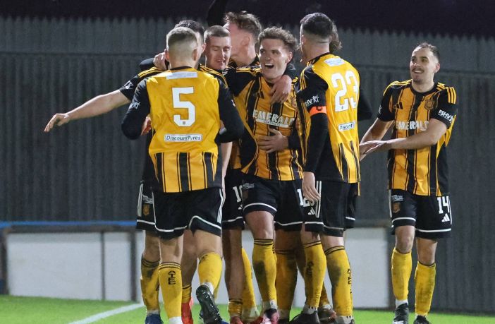Auchinleck Talbot's players celebrate