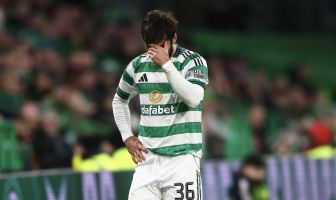 Marcelo Saracchi of Celtic goes off injured