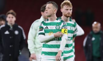Callum McGregor looks dejected