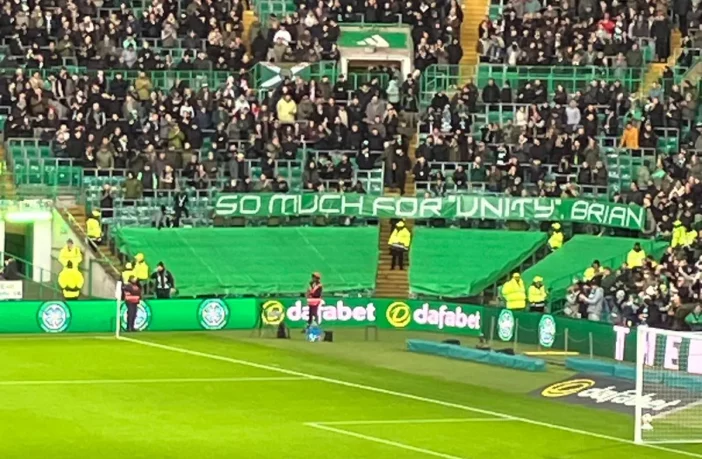 A message from the Green Brigade corner for Brain Wilson