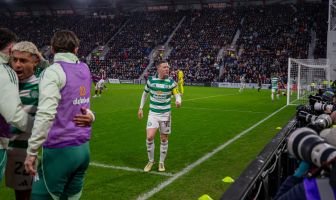 Callum MCGregor at Tynecastle.