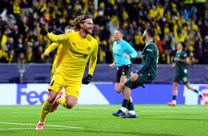 Kasper Hogh of Bodo/Glimt celebrates