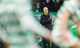 Celtic manager Martin O Neill. Final score Celtic 4 Dundee united 0. Celtic v Dundee United, Scottish Premiership, Celtic Park, 10 January 2026. Photo Stuart Wallace Shutterstock