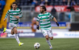 Marcelo Saracchi in action against Kilmarnock