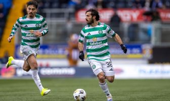 Marcelo Saracchi in action against Kilmarnock