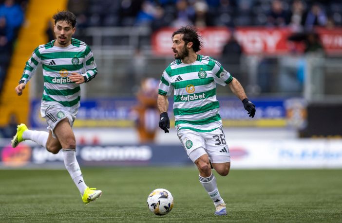 Marcelo Saracchi in action against Kilmarnock