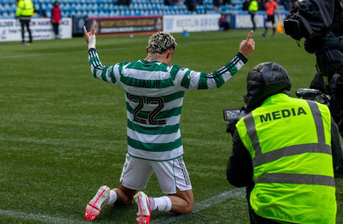 Julian Araujo celebrates