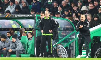 Martin O'Neill in the Celtic dugout for his 1000th match as a manager