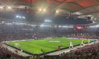 The view from the Celtic end in Stuttgart