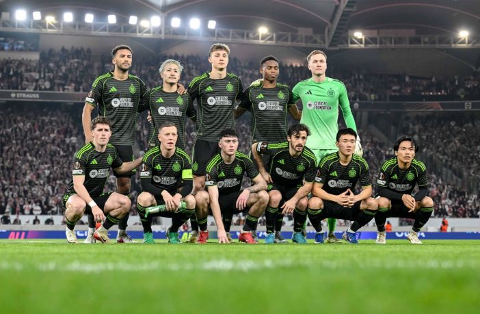 Celtic FC line-up v VfB Stuttgart
