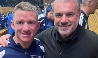 Jonny Hayes meets Ange Postecoglou