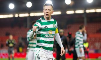 Callum McGregor celebrates.