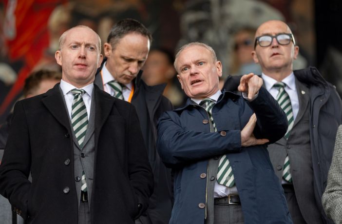 Michael Nicholson and Chris McKay at Tannadice