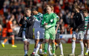 Viljami Sinisalo at Tannadice.