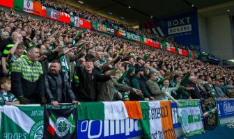 Celtic fans at Ibrox
