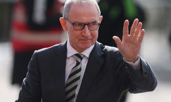 Martin O'Neill arrives at Celtic Park