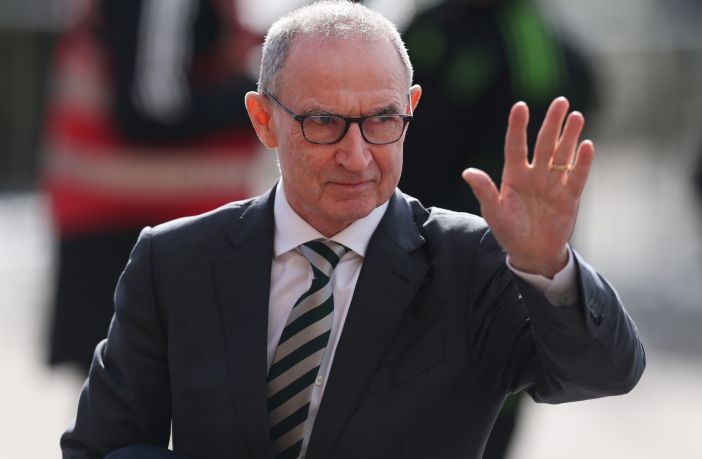 Martin O'Neill arrives at Celtic Park