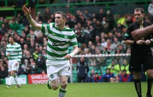Robbie Keane celebrates