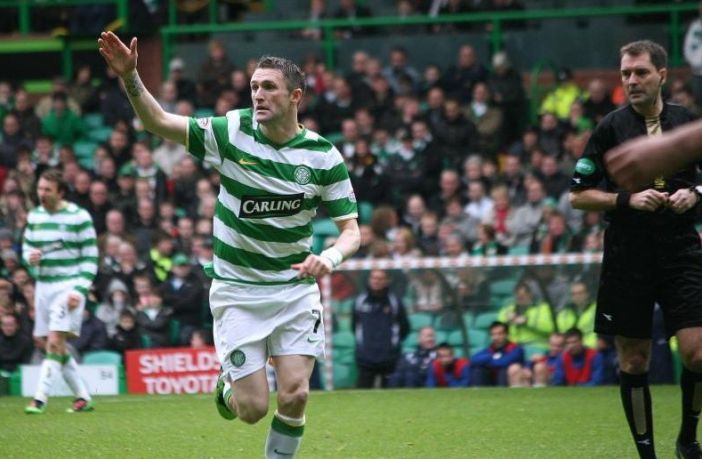 Robbie Keane celebrates