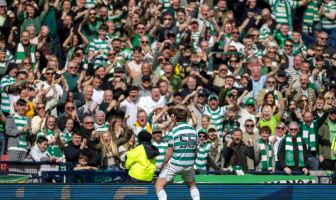 Anthony Ralston celebrates