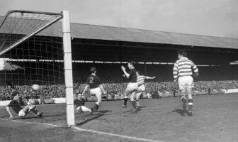 Frank Brogan scores against Raith Rovers