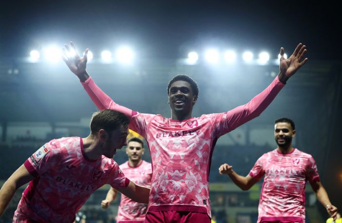 Mohamed Toure of Norwich City celebrates